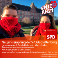Sarah Keller und Marco Heller, Vorsitzende SPD Stadtmitte
