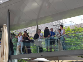 Kundgebung auf dem Theaterplatz