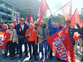 SPD Aschaffenburg bei der DGB Kundgebung