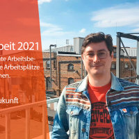 Manuel Michniok vorm Linde Werk in Schweinheim