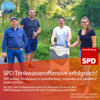 SPD Aktive am Trinkwasserbrunnen