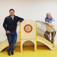 Manuel Michniok und Erika Haas bei den Dämmer Fröschen