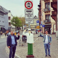 Tobias Wüst und Manuel Michniok in der Luitpoldstraße