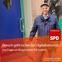 Eric Leiderer vorm Digitalladen